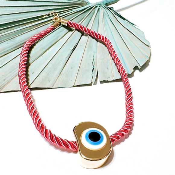Boho evil eye necklace S640 - Picture 3 of 4